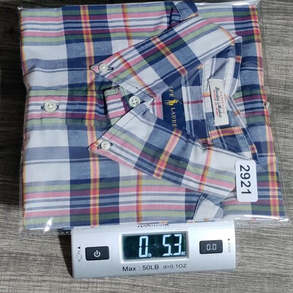 Ralph Lauren Shirt Mens Large Plaid Bleeding Madras Indian Cotton SS Button Down - Picture 13 of 13